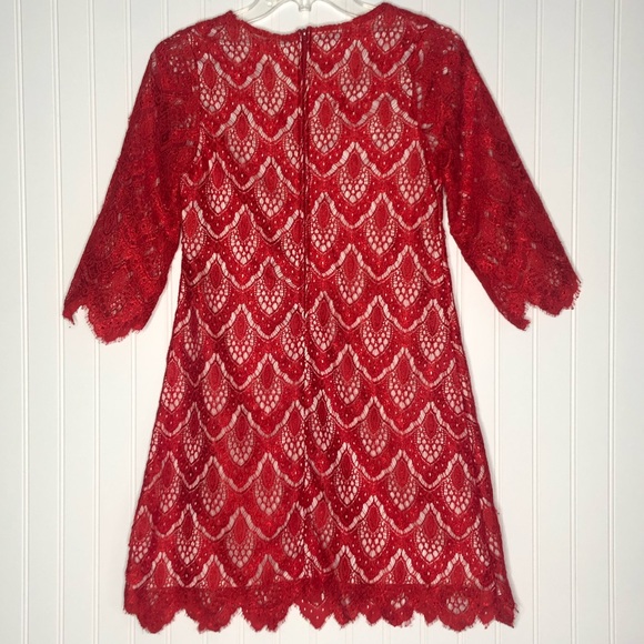 RARE EDITION Girls Foral overlay lace dress. Item# 0100 - Picture 2 of 6